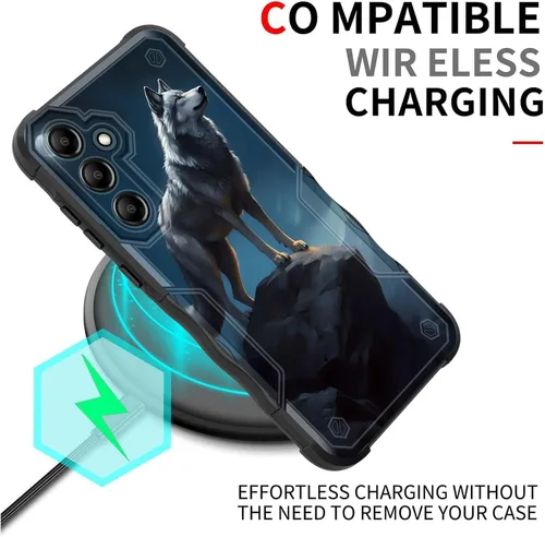 Vista 408 de Funda para Galaxy A14 5G, [Doble Capa][Protección contra Caídas de Grado Militar de 10 Pies] [Antideslizante] Funda Resistente a Prueba de Golpes