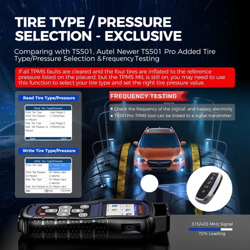 Vista 8 de Autel MaxiTPMS TS501 PRO herramienta de programación TPMS, igual que TS508, herramienta de reaprendizaje TPMS 2025 más nueva que TS501 TS408S