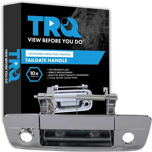 Vista 53 de TRQ Manija de compuerta trasera reforzada de metal cromado compatible con Dodge Ram 1500 2009-2010 2010 2500 3500 2011-2012