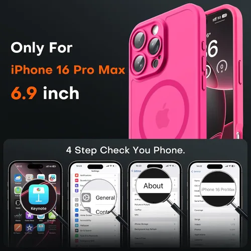 Vista 145 de TOCOL Funda para iPhone 11, compatible con Magsafe, protección completa de cámara, imanes integrados, protección contra caídas, funda translúcida