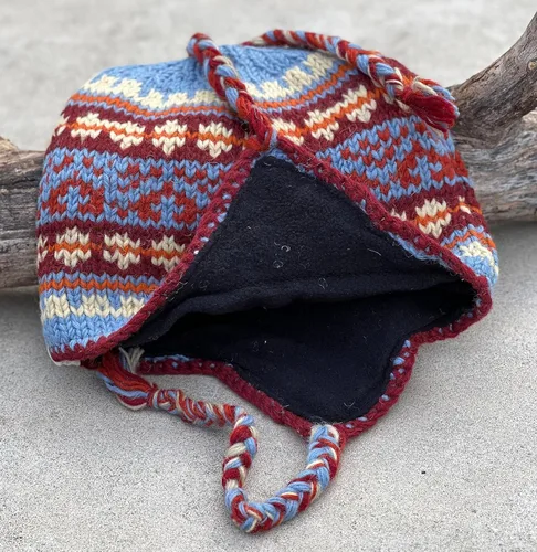 Vista 4 de Nepal - Juego de guantes y gorro de lana de esquí