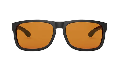 Vista 2 de GUNNAR Gafas de juego - Intercept Onyx Amber Max Lens - Bloqueo de luz azul alivia el ojo seco