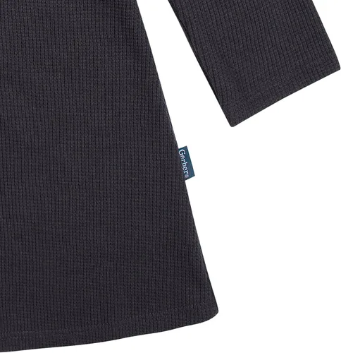 Vista 5 de Gerber Vestido de manga larga para niña pequeña con detalle de volantes Carbón