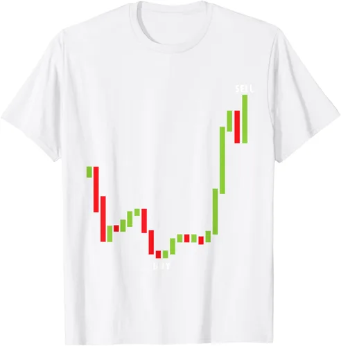 Vista 44 de Funny Day Trading Comprar Baja Venta Alta Stock Trading Camiseta Negro