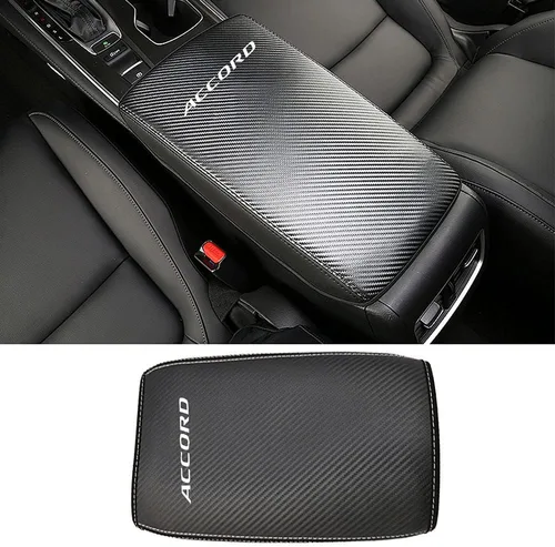 Vista 8 de LEXLEY Funda de Caja de Reposabrazos Almohadilla de Consola Central Impermeable Antiarañazos Cubiertas Protectoras de Cuero Para Honda Accord 2018