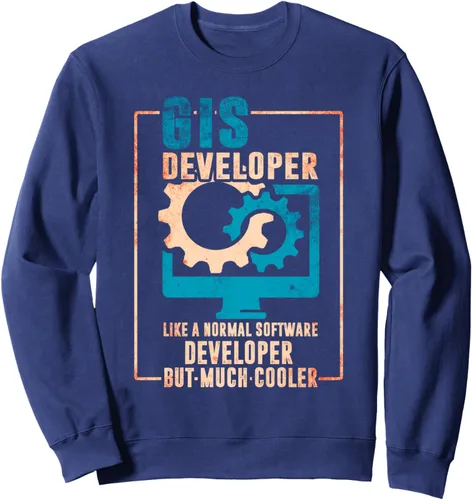 Vista 4 de GIS Geographic Information System Geoinformatics Geography Sweatshirt