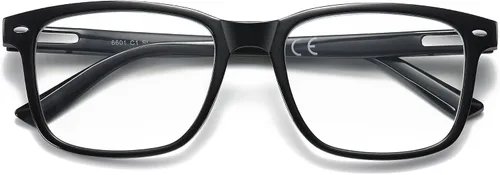 Vista 5 de Gafas de miopía para hombres y mujeres, con bisagra de resorte, para luz azul, para miopía, para distancia