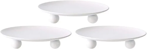 Vista 10 de Portavelas decorativo de hierro negro, juego de 3, soporte de vela para velas LED y cera