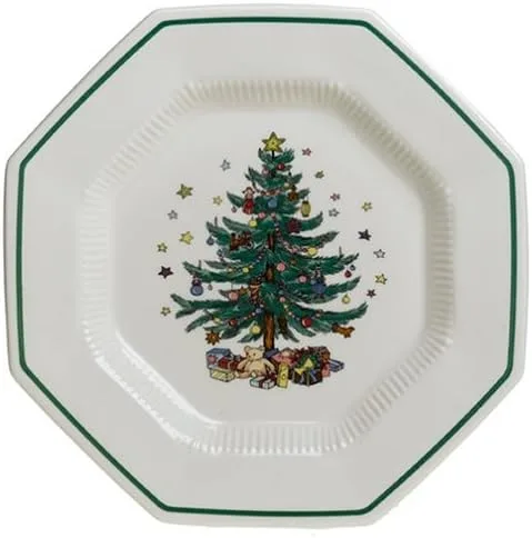Vista 3 de Nikko Ceramics Christmastime - Juego de vajilla de 12 piezas, servicio para 4 personas