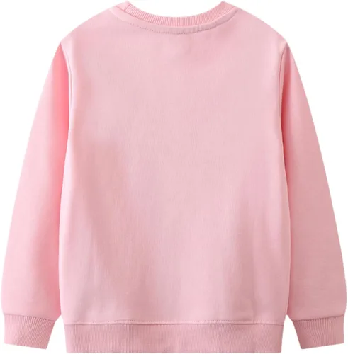 Vista 54 de Sudaderas para niñas pequeñas, cuello redondo, sin botones, de manga larga, para invierno, casual, ropa 2T-7T, Dinosaurio