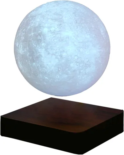 Vista 10 de Luz nocturna de luna magnética flotante planeta lámpara interior impresión 3D LED cabecera enfermería regalo creativo lámpara de mesa