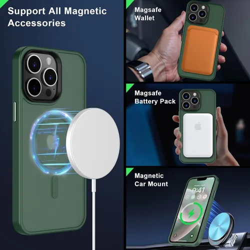 Vista 468 de MOCCA - Funda magnética resistente para iPhone XR de 6.1 pulgadas, compatible con MagSafe, funda con protección contra caídas de grado militar