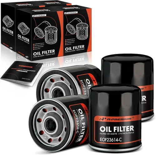 Vista 10 de A-Premium Filtro de aceite giratorio de protección de 10 mil millas compatible con Ford y Chevy y para Toyota, Nissan, Volkswagen, Jeep, Subaru