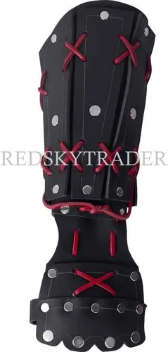 Vista 3 de Armadura samurái de cuero, armadura vikinga medieval para cosplay, armadura de caballero de cuero, armadura vikinga unisex de fantasía steampunk
