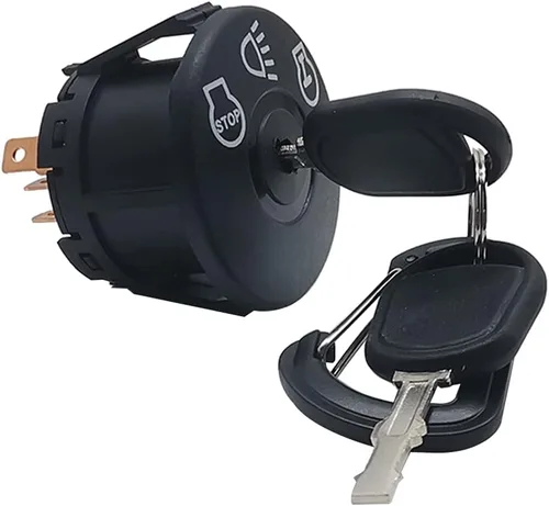 Vista 4 de Interruptor de encendido de arranque con llave de 4 posiciones 7 terminales funciona con Cub Cadet, Husqvarna, John Deere, MTD cortacésped reemplazar
