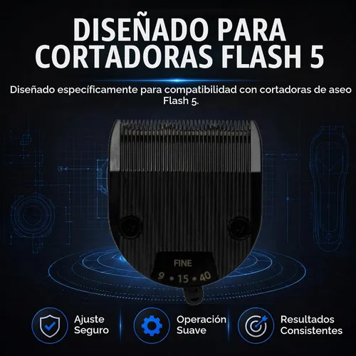 Vista 4 de Kenchii Flash 5 Clipper Blade KEFB5-SLD, edición limitada