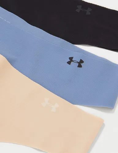 Vista 2 de Under Armour Tanga elástica pura para mujer, paquete de 3