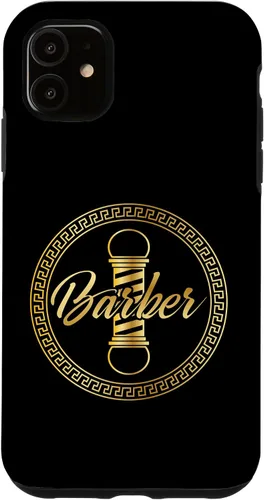 Vista 8 de Funda de regalo de graduación para iPhone 16 con logotipo de barbería barbería