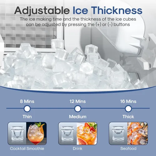 Vista 3 de ICEPURE Máquina de hielo debajo del mostrador de 15 pulgadas con bomba