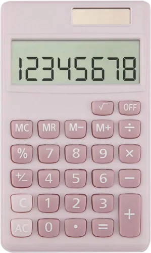 Vista 10 de Calculadora solar, mini calculadora básica, calculadoras escolares para estudiantes, calculadoras de bolsillo, accesorios de oficina azules