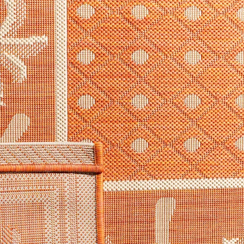 Vista 23 de SAFAVIEH Courtyard Collection - Alfombra de pasillo, 2 pies 3 pulgadas x 6 pies 7 pulgadas, color azul y marfil, no desprende pelusa y de fácil