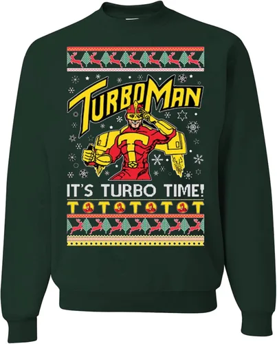 Vista 26 de wild custom apparel Suéter feo de Navidad a la moda más reciente de la colección 3 sudadera de cuello redondo Negro