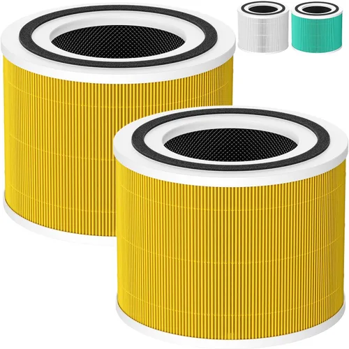Vista 11 de Paquete de 2 filtros de repuesto 240 compatibles con purificador de aire Puro 240, filtro de repuesto 3 en 1 con capa de carbón activado