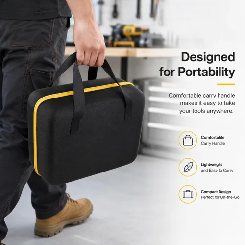 Vista 3 de Funda rígida Khanka de reemplazo para inflador de neumáticos DEWALT DCC020IB de 20 V Max