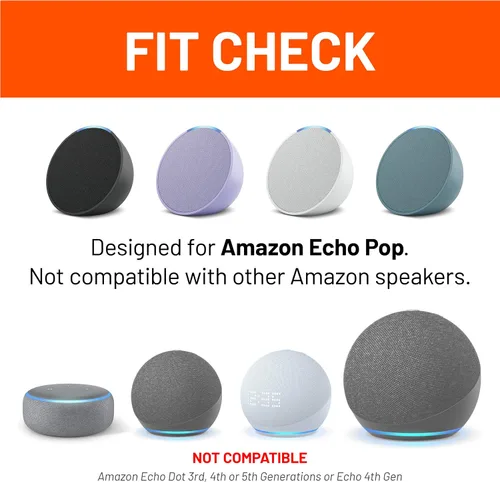 Vista 3 de Made for Amazon Shelf Wall Mount, for Echo Pop (2023 Release)