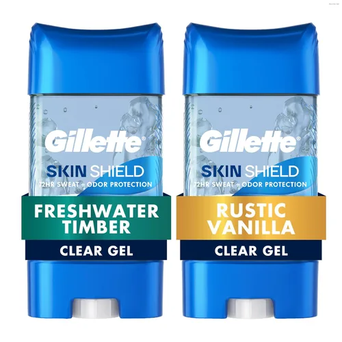 Vista 12 de Gillette Desodorante antitranspirante en gel transparente, ola fresca, 3.8 onzas