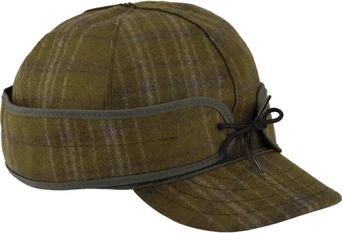 Vista 8 de Stormy Kromer Gorra de algodón encerado aislada, sombrero de otoño ligero con orejeras, resistente al agua, sombrero de 3 estaciones