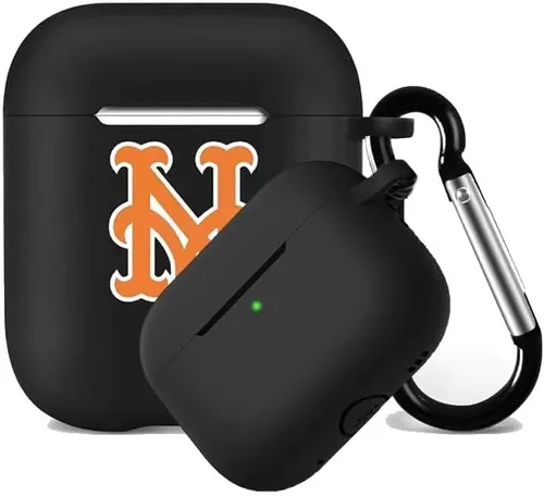 Vista 23 de Funda protectora de silicona para 49ers compatible con AirPods de 1ª/2ª generación, funda de carga, llavero