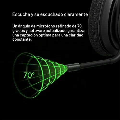 Vista 8 de Belkin Auriculares inalámbricos SoundForm Adapt, micrófono Boom, batería 45H Auriculares sobre la oreja, diseño plegable, USB-C y opción con cable