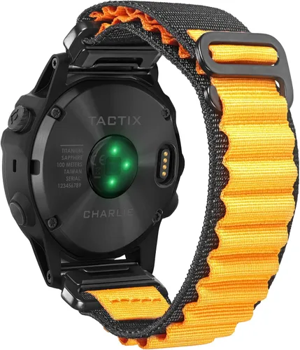 Vista 12 de Compatible con Garmin, correa deportiva de nailon tejido resistente con gancho en G para fēnix/Forerunner/Vivoactive/Approach/MARQ/quatix/D2 Series