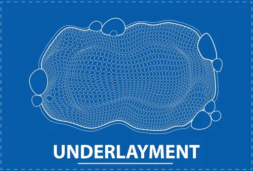 Vista 5 de UNDERGUARD Capa inferior de geotextil no tejido 15 pies Variación de anchos