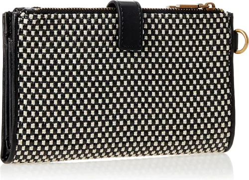 Vista 2 de GUESS Izzy - Cartera organizadora de doble cremallera para mujer, plegable