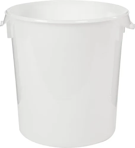 Vista 11 de Rubbermaid Productos comerciales Contenedor redondo de plástico para almacenamiento de alimentos con asa, 4 cuartos de galón, amarillo, rango