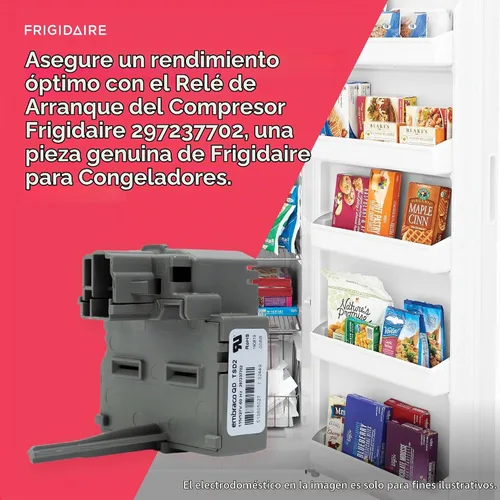 Vista 5 de Frigidaire 297237702 Relé de arranque del compresor para congeladores