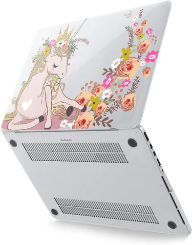 Vista 2 de Funda rígida compatible con MacBook Pro 16 14 M3 M2 2023 M1 Pro 13 2022 Air 13 2021 Retina 2020 Mac 11 12 rosas con estampado de flores protectoras