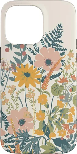 Vista 21 de iPhone 16 Cute Summer Wildflowers Pattern Design Floral Case