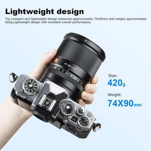 Vista 4 de VILTROX 13mm f1.4 F/1.4 Lente de Montura Z, Lente Prima Gran Angular Aps-C para Cámara de Montura Z Nikon Z5/Z50/Z6/Z6II/Z7/Z7II/ZFC/Z30/Z9