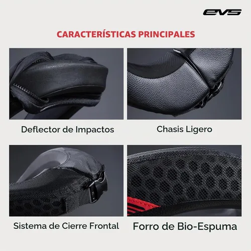 Vista 4 de EVS R2 Race Collar, Neck Support Karting/Motocross/Off-Road, Impact Foam