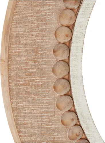 Vista 4 de Espejo de pared redondo decorativo de madera