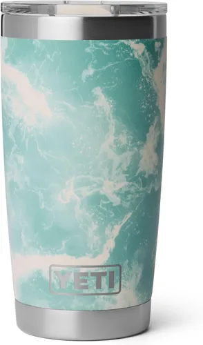 Vista 24 de YETI Rambler - Vaso de acero inoxidable con aislamiento al vacío de 20 onzas con tapa MagSlider Todo acero inoxidable