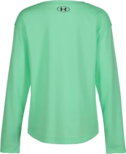 Vista 2 de Under Armour Girls' Ua Ombre Wordmark Ls Lunar Verde Wordmark