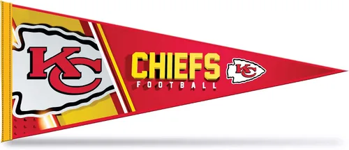Vista 14 de Rico Industries NFL Football Primary 12" x 30" Felt Wall Décor Pennant - Great for Home/Bed Room/Man Cave Décor