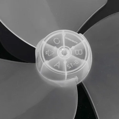 Vista 6 de dPois Plástico 3 hojas de repuesto para ventilador de pie ventilador ventilador mesa Fanner general accesorios blanco 12 pulgadas
