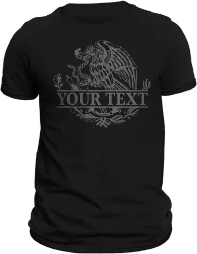 Vista 4 de Mexico Mexican Eagle Camiseta con opción de personalización - Playera Con Aguila De México Personalizable