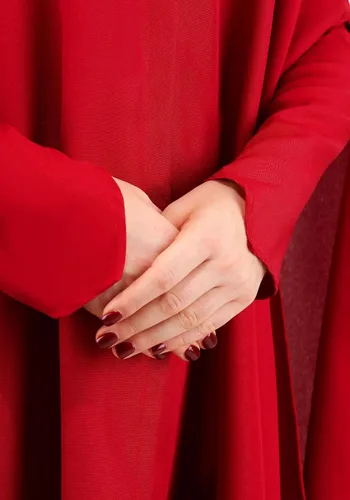 Vista 7 de Disfraz de cuento de criada para mujer, con capucha, capa roja, traje de Halloween
