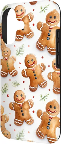 Vista 2 de Christmas Gingerbread Man Pattern for Girls Cute Xmas Baking Case for iPhone 17